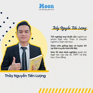 Sách ID 2000 câu hỏi đánh giá năng lực môn ngữ văn MoonBook ôn thi, luyện đề ĐGNL của trường Đại học Quốc gia TP HCM