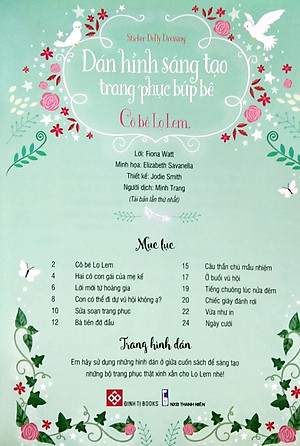 Sách Sticker Dolly Dressing - Dán Hình Sáng Tạo Trang Phục Búp Bê - Cô Bé Lọ Lem