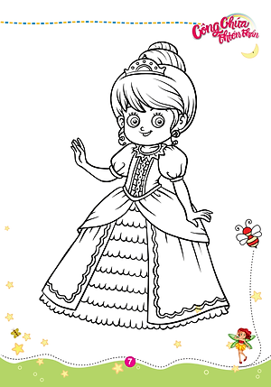 Sách Tô Màu Công Chúa Thiên Thần (Tập 1)