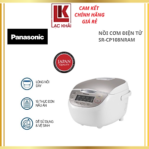 Nồi cơm điện tử Panasonic SR-CP108NRAM 1Lít - Hàng Chính Hãng, Bảo hành 12 tháng , Chất lượng Nhật Bản