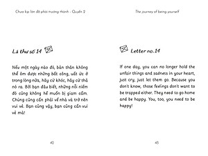 Sách The Journey Of Being Yourself – Chưa Kịp Lớn Đã Phải Trưởng Thành - Quyển 2 Song ngữ Việt - Anh