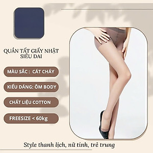 COMBO 2 Quần Tất, vớ quần tàng hình thêu sợi siêu mỏng, siêu dai Siêu Ấm MÀU ĐEN VÀ DA Văn Phòng Du Lịch Dã Ngoại Phượt