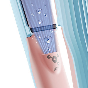 Máy duỗi tóc LocknLock ENA222BLU Hair straightener 220V, 50Hz, 42W - 5 mức nhiệt - Ion âm - Màu xanh dương - Hàng chính hãng