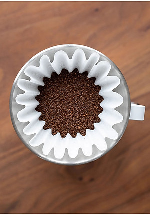 Giấy lọc hình tròn cho phễu Kalita 155 185 CAFE DE KONA
