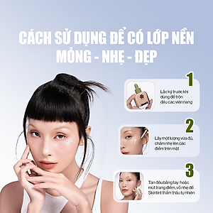 [MỚI] Kem Nền Serum Căng Bóng Glamrr Q Daily SkinTint Serum Vegan Foundation SPF50+/PA++++ (30ml) màu #01 sáng vừa