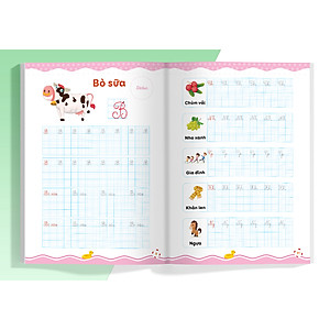 Sách Vở luyện viết hạ cỡ chữ - chữ ô li nhỏ. Quyển 1: Chữ hoa