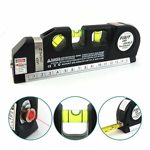 Thước Thủy Laser - Thước Đo Khoảng Cách Bằng Laser, Thước Đo Laser Cầm Tay Giá Rẻ - Thước Ni vô Laser 3 Chức Năng + Tặng kèm thước dây 1.5m