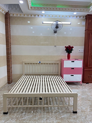 Giường sắt khung hộp kiểu mới 1M X 2M - ĐẠI THÀNH