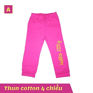 Đồ bộ tay dài cho bé gái hình mèo từ 11-40kg. Chất thun cotton thấm hút mồ hôi -Kiến Lửa