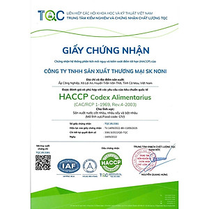 Nước cốt trái nhàu SK Noni Juice Premium 375ml