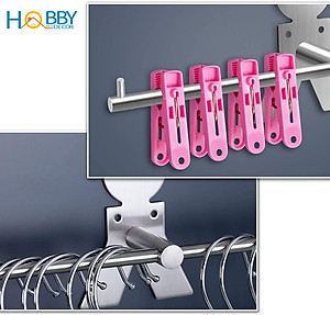 Giá treo móc phơi quần áo gắn tường inox 304 Hobby home decor GPM3