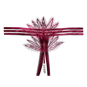 Quần lót nữ phối ren có đính hạt lọt khe sexy