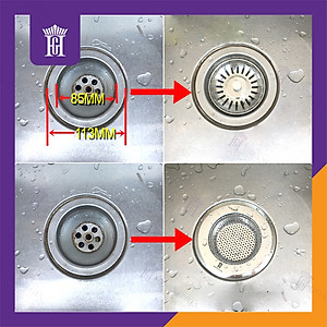 Lọc Rác Inox Chậu Rửa Bát Hoàng Gia Haodex 14cm / 11cm / 9cm / 7cm /5cm Chặn Rác Inox Bồn Rửa Chén Chất Lượng Cao – Hàng Nhập Khẩu