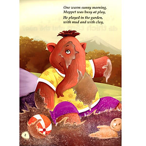 Bộ Sách Chú Voi Moppet Vui Vẻ - Voi Ma-mut Moppet Đã Thích Tắm Như Thế Nào?