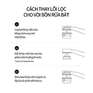 Set 06 Lõi Lọc Thay Thế Cho Thiết Bị Lọc Nước Tại Vòi Dr.Oplus (Loại Cho Bồn Rửa Bát và Lavabo)