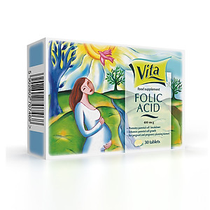 [Mua 2 tặng 1] Viên Uống Bà Bầu Folic Acid 400mcg Tablets | Giúp Bổ Sung Folic Acid - Nhập Khẩu Chính Hãng