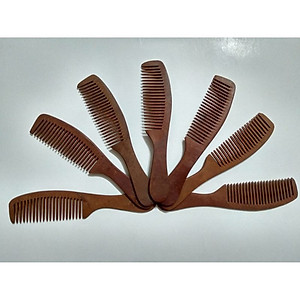 Lược Gỗ Dày Phổ Thông Dài 20cm Thiết Kế Nhỏ Gọn Chống Tĩnh Điện Cho Tóc