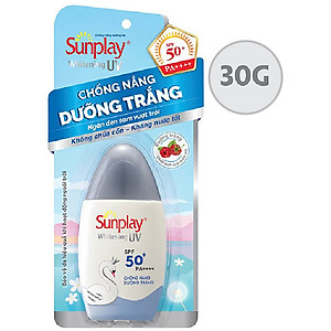 Kem chống nắng Sunplay dưỡng trắng da, dạng sữa Sunplay Whitening UV SPF 50, PA++++ 30g
