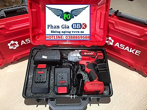 MÁY SIẾT BULONG CAO CẤP ASAKE MỞ ỐC 38mm  PIN 15 CELL 8.0 AH