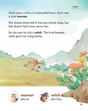 Truyện Cổ Tích Nổi Tiếng Song Ngữ Việt - Anh: Cô Bé Tí Hon - Thumbelina