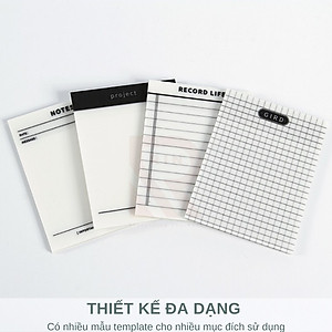 Giấy note trong suốt / giấy ghi nhớ / Giấy ghi chú giấy nhắn TRONG SUỐT cho học sinh, văn phòng - nhiều màu/mẫu