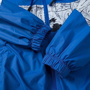 Áo khoác gió bé trai 5-14 tuổi 2 lớp in hình Songoku, Áo gió cho bé bên trong lót cotton vải mền kiểu dáng thời trang