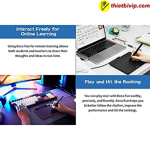 Bảng Vẽ Điện Tử XP-Pen Deco Fun L 10X6 inch Android Hỗ Trợ Cảm ứng Nghiêng kèm Bút Vẽ Không Sạc P01 - Hàng Chính Hãng