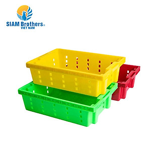 Khay nhựa trồng rau/khay nhựa đựng cá siêu bền Siam Brothers - Xanh