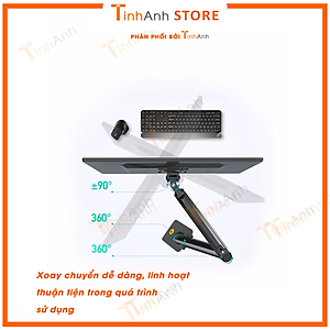 Giá treo màn hình máy tính Cao Cấp NB F100A 22 - 35 inch Arm màn hình tải trọng 12Kg Mẫu mới 2021 - Hàng Nhập Khẩu