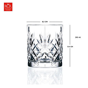 Ly Thuỷ Tinh Pha Lê Ý RCR – Melodia Dof Tumbler 340ml