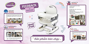Ghế ăn dặm cho bé gấp gọn và nâng hạ độ cao Mastela 7110 - 7112 - Ghế tập ăn dặm đạt chuẩn ASTM Mỹ BPA Free