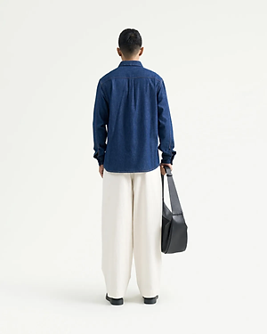 Áo sơ mi jeans nam. Regular - RT 10F24DSH007 | ROUTINE CÀ MAU