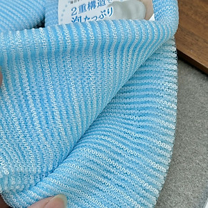 Khăn tắm kỳ lưng tạo bọt mịn 32x110cm - Hàng nội địa Nhật Bản nhập khẩu chính hãng