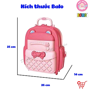 Bộ Đồ Chơi Hướng Nghiệp Nhập Vai BOWA 8777P - Cặp Nhà Bếp 34 Chi Tiết Dành Cho Bé Từ 3 Tuổi