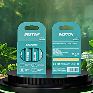 Bộ sạc pin tiểu 8 cổng 1.5V, pin sạc AA AAA BESTON 1.5V chính hãng pin lithium hàng cao cấp