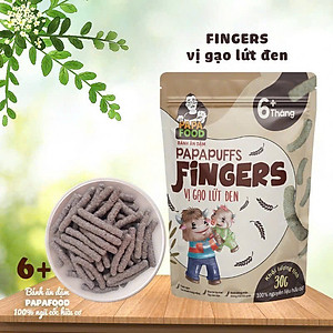 Bánh ăn dặm PAPAFOOD PAPAPUFFS FINGERS - 100% Nguyên Liệu Hữu Cơ - CHO BÉ DỊ ỨNG ĐẠM SỮA BÒ & CHÀM SỮA - Gói 30G - (MSMV: 8938549094094)
