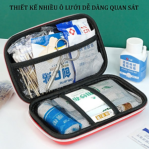 Hộp Đựng Y Tế Cho Gia Đình và Du Lịch Nhỏ Gọn Chống Nước và Chống Va Đập  - Túi Đựng y tế /Thuốc Nhỏ Gọn