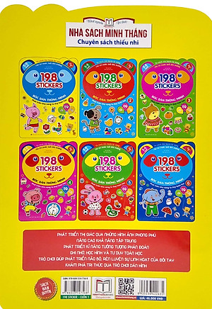 Sách Bóc Dán Hình Thông Minh Phát Triển Khả Năng Tư Duy Toán Học IQ EQ CQ (5-6 Tuổi) - 198 Sticker (Quyển 1)