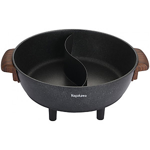 Lẩu điện 2 ngăn đa năng Nagakawa NAG1906 (6.0 Lít) - Hàng Chính Hãng