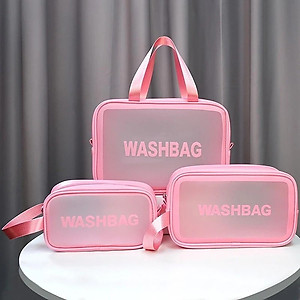 Túi Đựng Mỹ Phẩm, Đồ Trang Điểm Đi Du Lịch Washbag Trong Suốt Chống Thấm Nước Tiện Lợi- Hàng Chính Hãng
