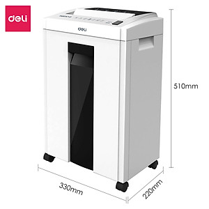 Máy Hủy Tài Liệu 16L Cao Cấp Deli - Máy Huỷ Giấy 16 Lít Phù Hợp Cho Bảo Mật Giấy Tờ Trong Doanh Nghiệp, Văn Phòng, Nhà Trường - Hàng Chính Hãng - ET051