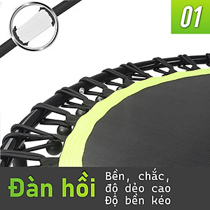 BG Sàn nhún, Đệm Bật TRAMPOLINE TL 48INCH Dây kháng lực, Dành Cho Mọi Lứa Tuổi (hàng nhập khẩu) 