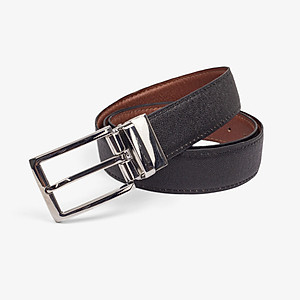 Thắt lưng nam, dây nịt nam da bò Saffiano 2 lớp Bụi Leather L109 - Khóa cài xoay 360 độ, dùng được cả 2 mặt - Bảo hành 12 tháng