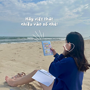 Sổ Tay Lò Xo A5 Kẻ Ô Vuông 100 Trang 100gsm - Cô Tiên Xanh - Cửa Hàng Bánh Kẹo