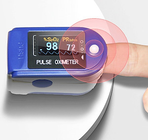 Máy đo huyết áp kẹp ngón tay + spo2 nhịp tim - Máy đo nồng độ oxy trong máu cầm tay cho kết quả đo nhanh chính xác