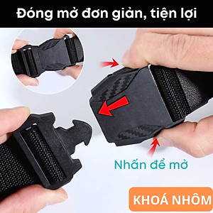 Thắt Lưng Dây Nịt Khóa Nhôm Canvas Quân Đội Tháo Nhanh Vải Nylong Dù Thời Trang Nam Nữ Unisex Legaxi