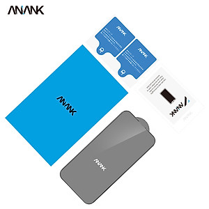 Miếng Dán Cường Lực Trong Cho iPhone 14 series Có ViềN Đen ANANK 2.5D FULL GLASS with Black frame - Hàng Chính Hãng