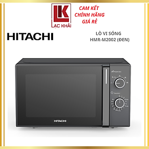 Lò vi sóng Hitachi HMR-M2002, dung tích 20L, màu đen, 700W, 5 mức công suất - Hàng chính hãng