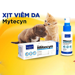 Chai Xịt Tri Ghẻ Nấm Viêm Da Cho Chó Mèo Alkin Mitecyn 50ml