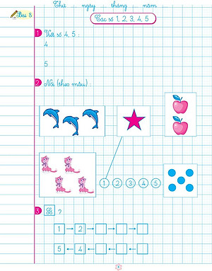 Sách Vở Ô Li Bài Tập Toán Lớp 1 Quyển 1 (Biên Soạn Theo Chương Trình Mới)